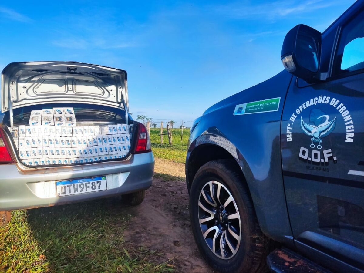 DOF apreende mil pacotes de cigarros contrabandeados do Paraguai