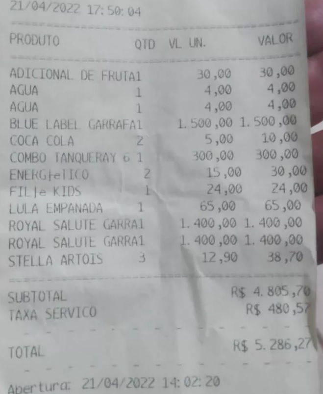 Golpista de restaurante ataca novamente, desta vez em Palmas (TO) e deixa prejuízo de R$ 5,2 Golpista de restaurante ataca novamente, desta vez em Palmas (TO) e deixa prejuízo de R$ 5,2