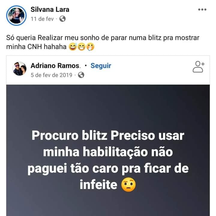 'Um sonho muito louco': motorista realiza sonho de ser parada em blitz e viraliza nas Redes Sociais