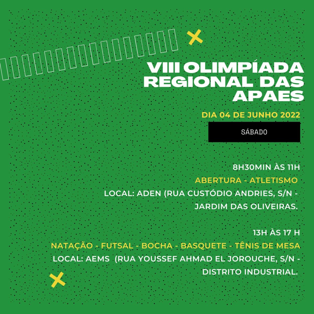 Três Lagoas será sede da 8ª olimpíada regional das Apaes Três Lagoas será sede da 8ª olimpíada regional das Apaes