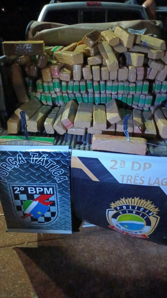 Denúncia leva Polícia Civil e Militar de Três Lagoas apreenderem quase R$1 milhão em drogas