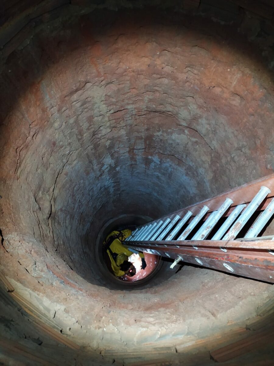 Em Brasilândia, corpo de homem é retirado de poço por equipe de Bombeiros de Três Lagoas