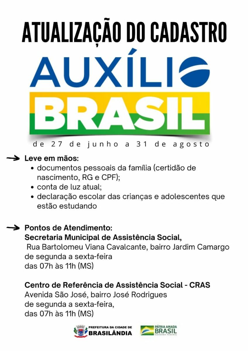 Beneficiários do Bolsa Família e CAD Único são convocados para atualização cadastral