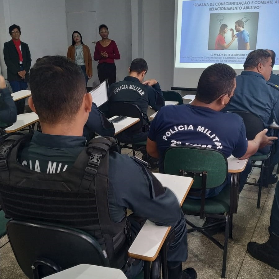 Em Três Lagoas, Policiais Militares participam da “Semana de Conscientização e Combate ao RELACIONAMENTO ABUSIVO”