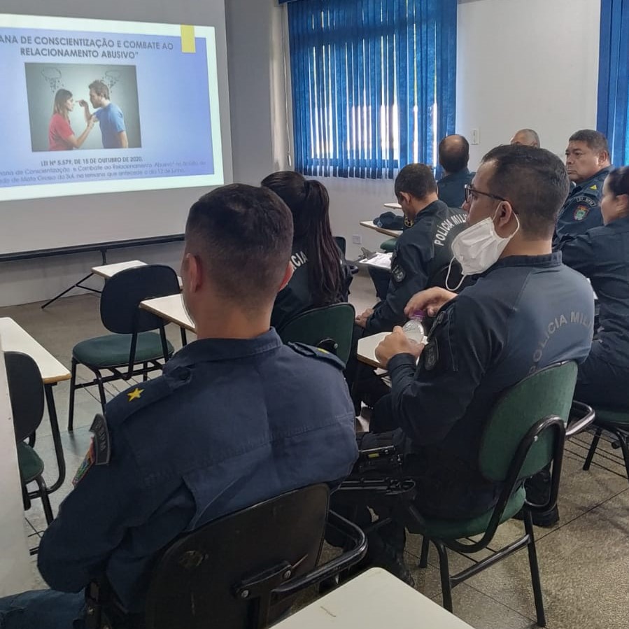 Em Três Lagoas, Policiais Militares participam da “Semana de Conscientização e Combate ao RELACIONAMENTO ABUSIVO”