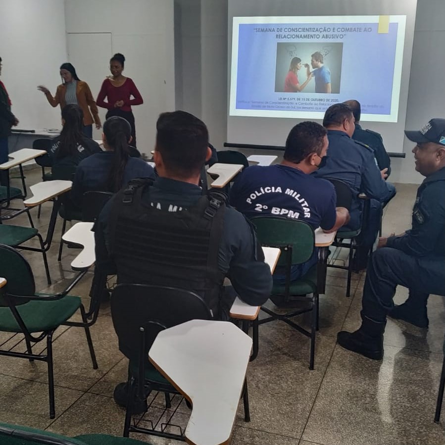 Em Três Lagoas, Policiais Militares participam da “Semana de Conscientização e Combate ao RELACIONAMENTO ABUSIVO”