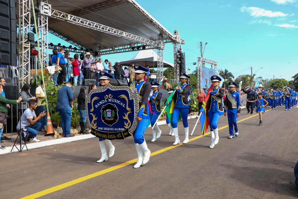 Aproximadamente 18 mil pessoas prestigiaram Desfile Cívico de aniversário de Três Lagoas￼