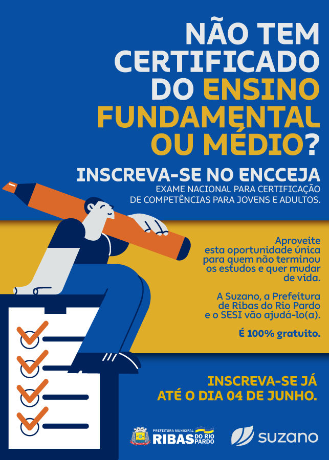 Suzano e Prefeitura de Ribas do Rio Pardo incentivam jovens e adultos a concluírem estudos para melhorar chances de emprego