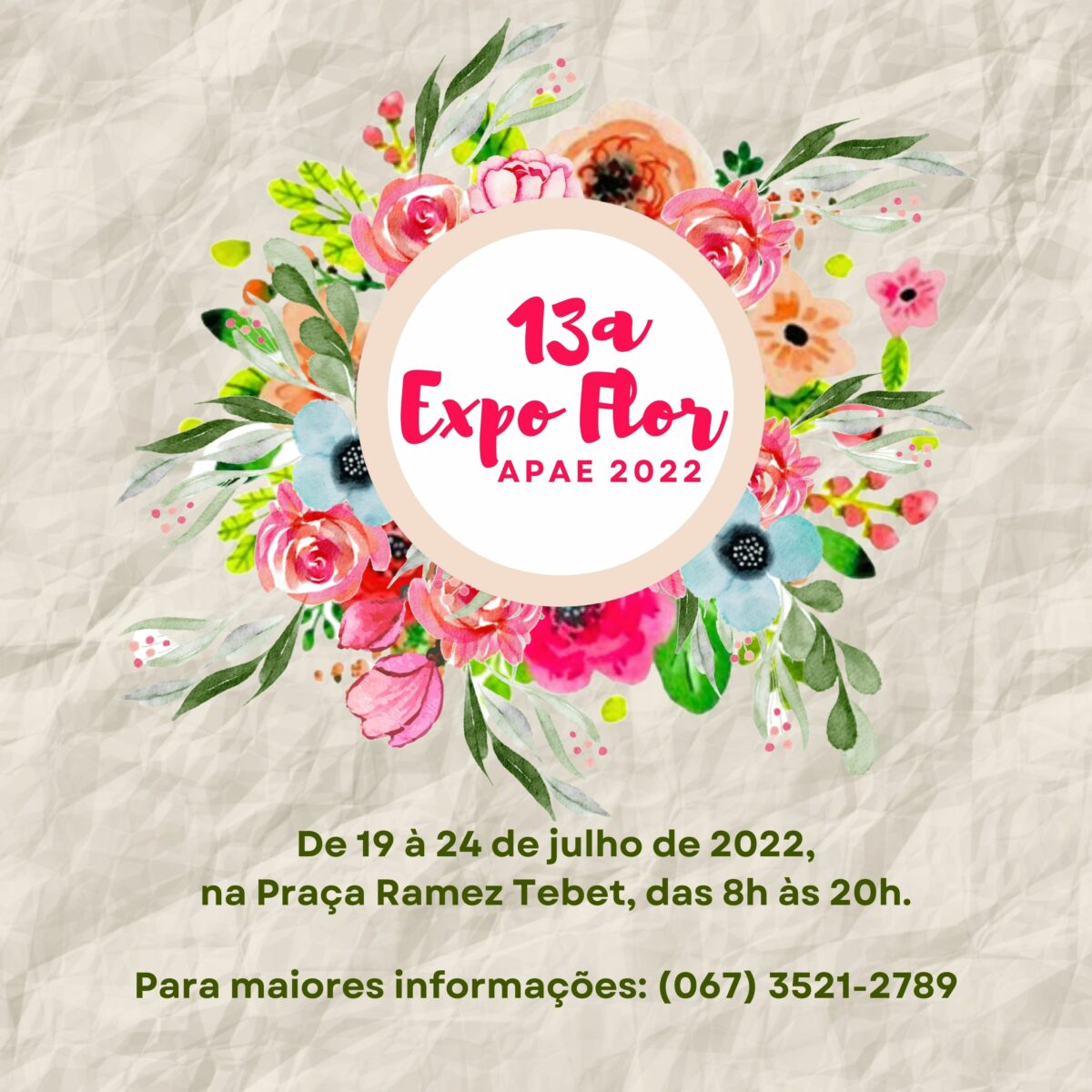 <strong>APAE de Três Lagoas recebe a 13ª Expoflor 2022</strong>