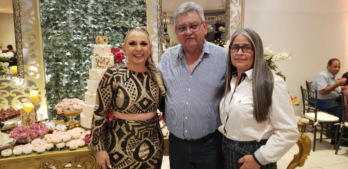 Em noite de brilho e luzes, Jamile Zaguir comemora 60 anos