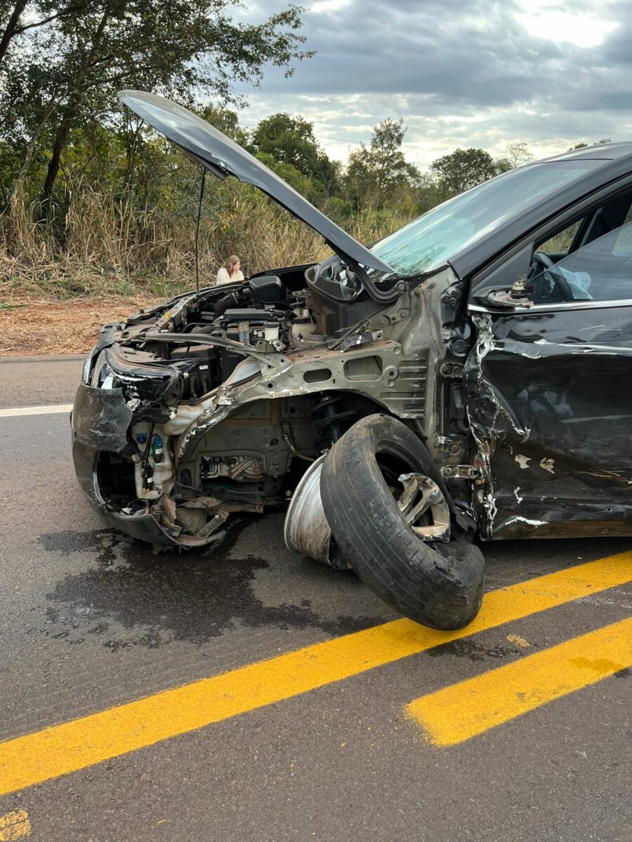 Médica de Andradina perde controle do veículo e bate em carreta na BR 262 <strong><em></em></strong>