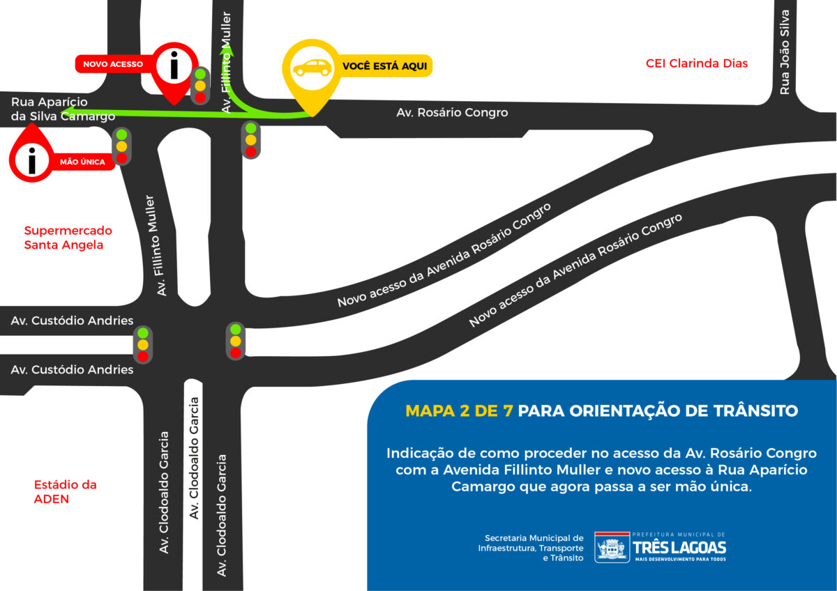 Semáforos da Rosário Congro e Fillinto Muller começam a operar na terça-feira (30/08) Semáforos da Rosário Congro e Fillinto Muller começam a operar na terça-feira (30/08)