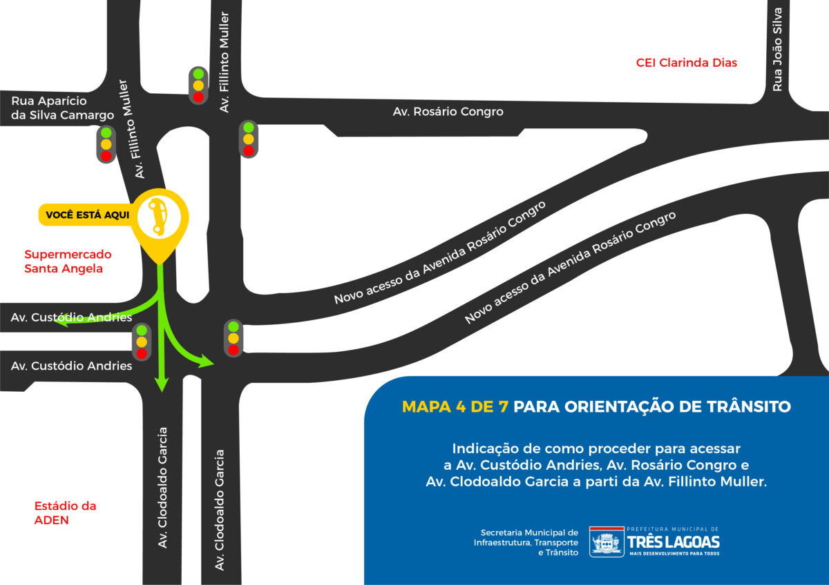 Semáforos da Rosário Congro e Fillinto Muller começam a operar na terça-feira (30/08) Semáforos da Rosário Congro e Fillinto Muller começam a operar na terça-feira (30/08)