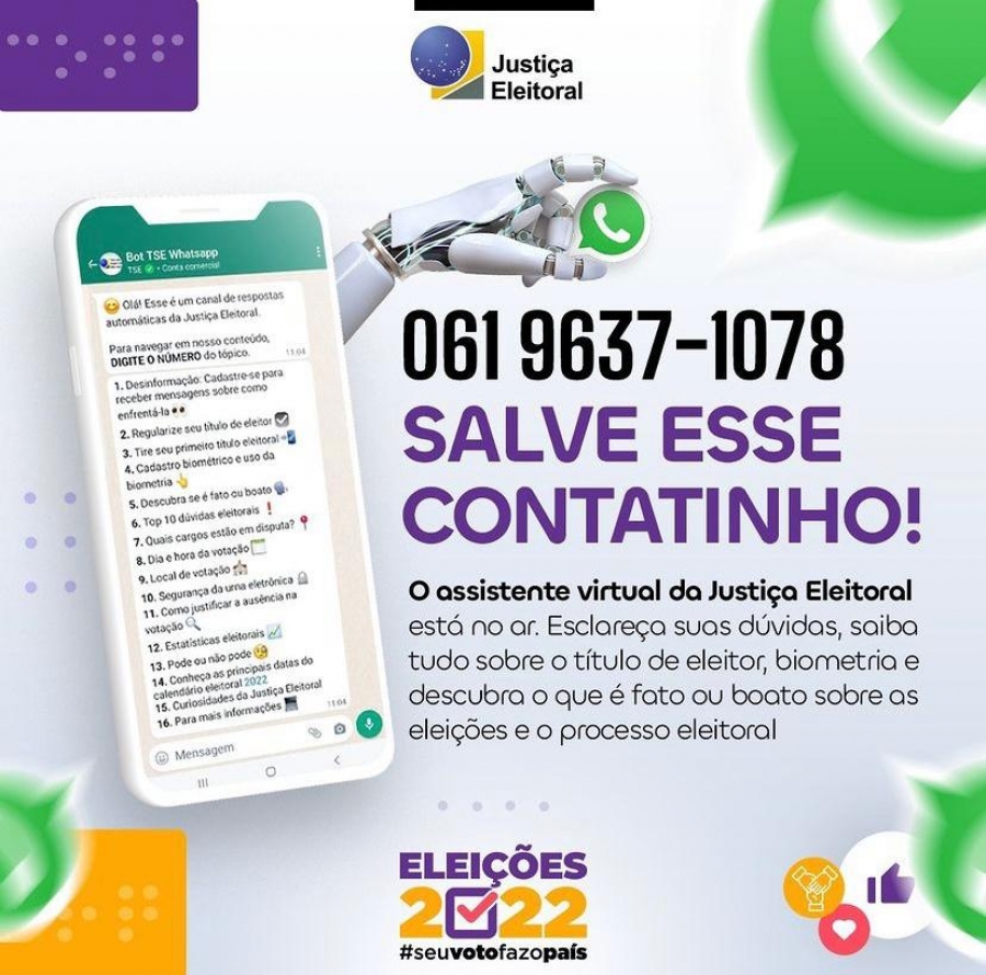Justiça Eleitoral alerta sobre possível alteração em local de votação Justiça Eleitoral alerta sobre possível alteração em local de votação