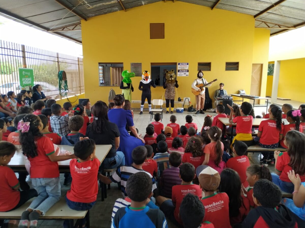 <strong>Com teatro, animais do Pantanal ensinam alunos da rede pública do MS a evitar queimadas e preservar a natureza</strong> <strong>Com teatro, animais do Pantanal ensinam alunos da rede pública do MS a evitar queimadas e preservar a natureza</strong>