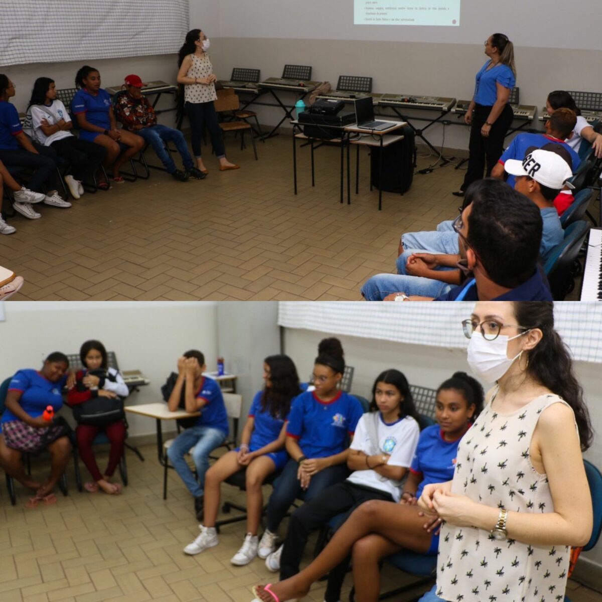 Roda de conversa – SMAS e SMS abordam direitos e deveres, sexualidade e valorização da vida com adolescentes