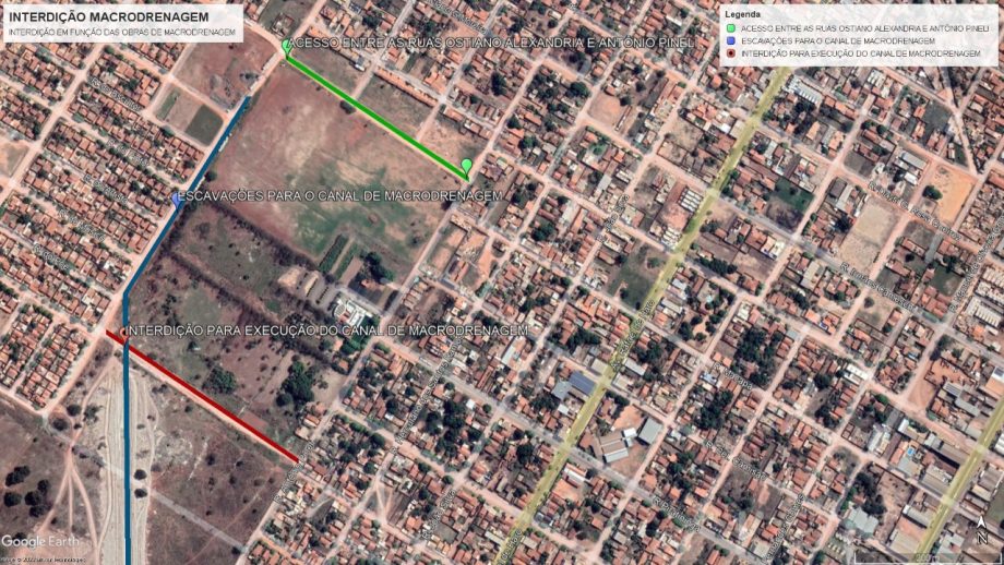 <em>MACRODRENAGEM – SEINTRA informa interdição de ruas para abertura de canal no Bairro Chácara Imperial</em> <em>MACRODRENAGEM – SEINTRA informa interdição de ruas para abertura de canal no Bairro Chácara Imperial</em>