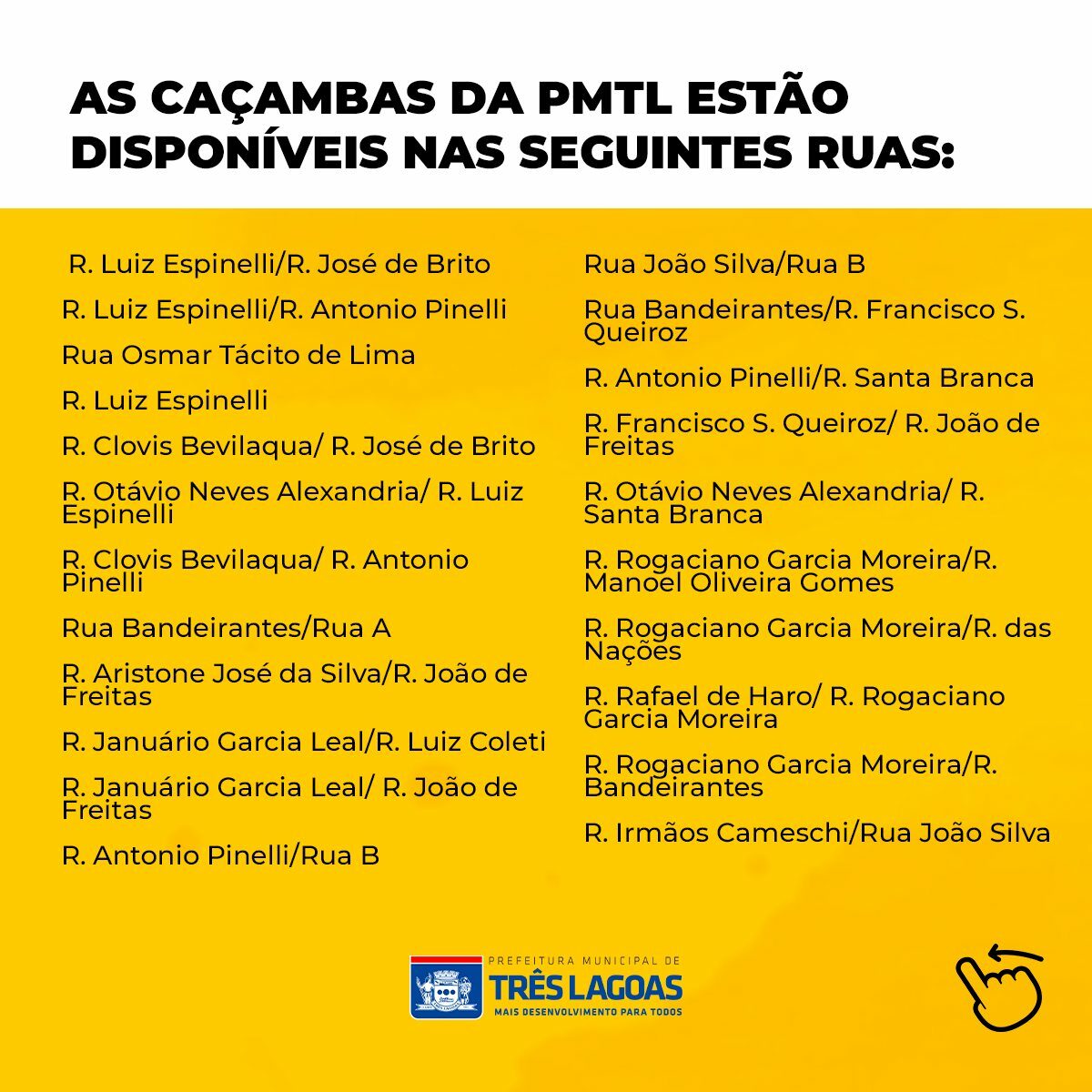 MUTIRÃO DA LIMPEZA – Bairros Itamarati e Jardim Aeroporto serão atendidos nesta semana