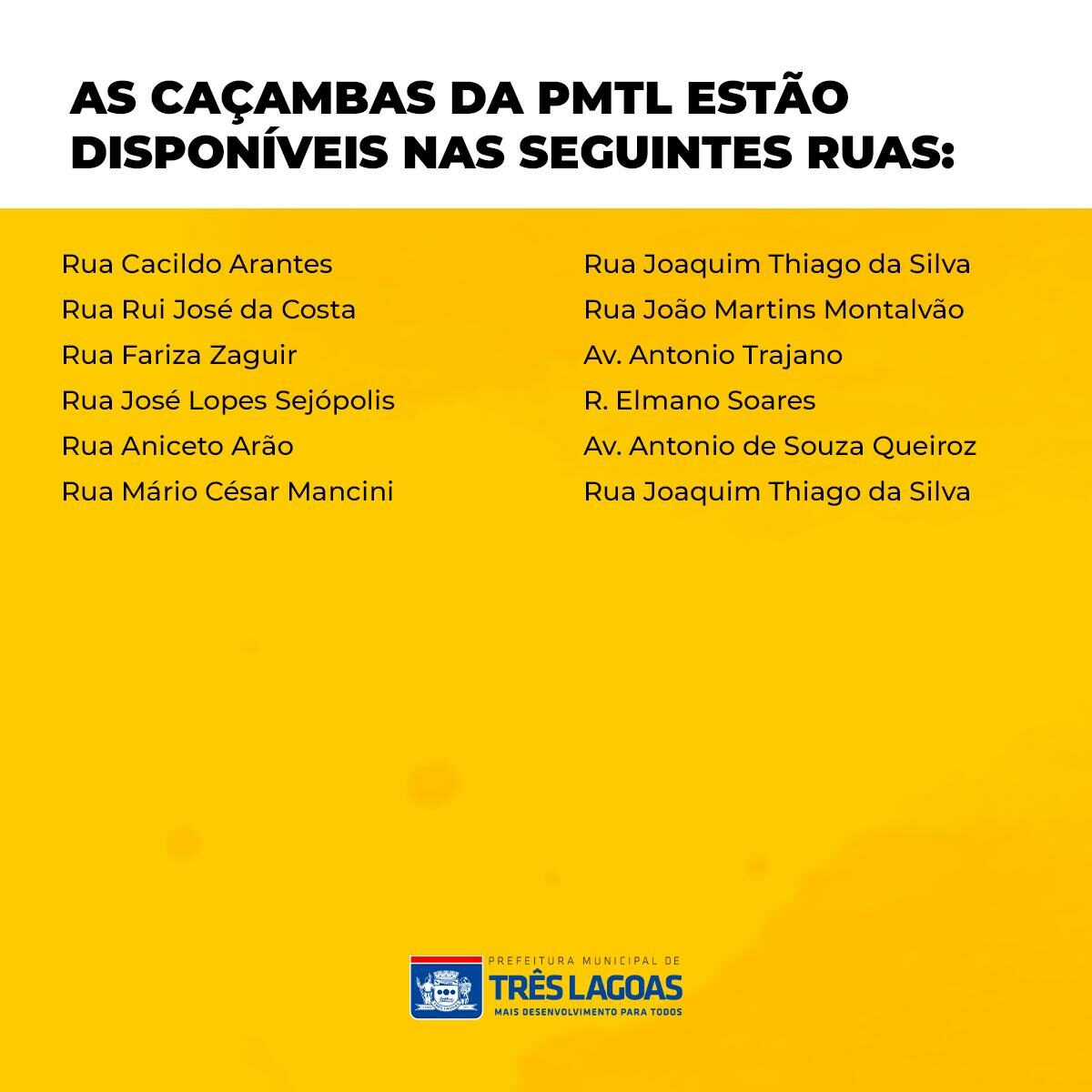 MUTIRÃO DA LIMPEZA estará no bairro Paranapungá na próxima semana