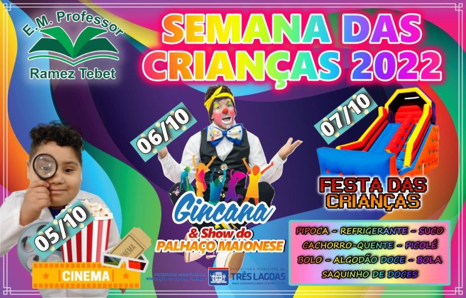 Gincana da primavera da escola “Ramez Tebet” arrecadou alimentos, gelatinas e materiais recicláveis