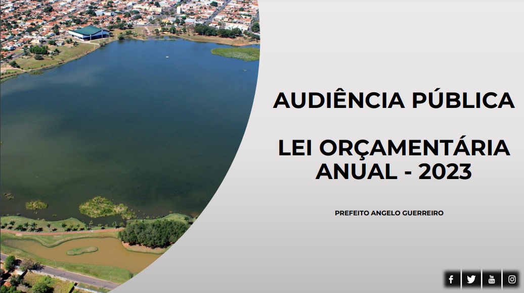 Finanças realiza Audiência Pública de apresentação da Lei de Orçamento Anual para 2023