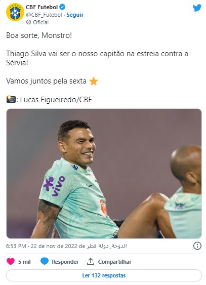 Contra Sérvia, Brasil inicia jornada pelo hexa na Copa do Catar