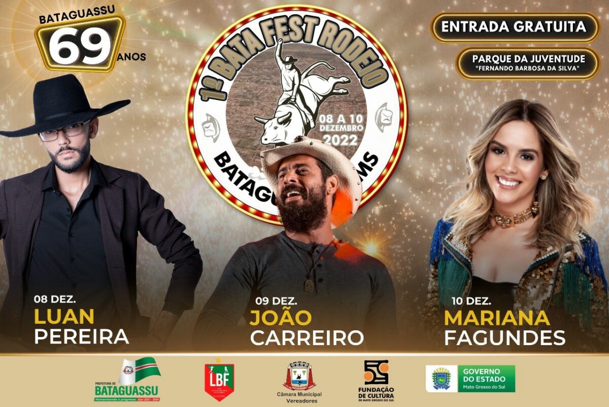 Com sucessos, Luan Pereira abre grade de shows do 1º Bata Fest Rodeio Com sucessos, Luan Pereira abre grade de shows do 1º Bata Fest Rodeio