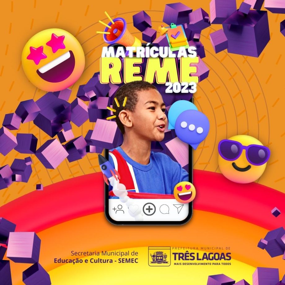 Rematrícula e pré-matrícula para o Ano Letivo de 2023 da REME iniciam amanhã (1º)