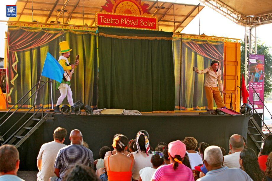 Mais de 500 pessoas prestigiaram os dois dias do Teatro Móvel Solar na Lagoa Maior