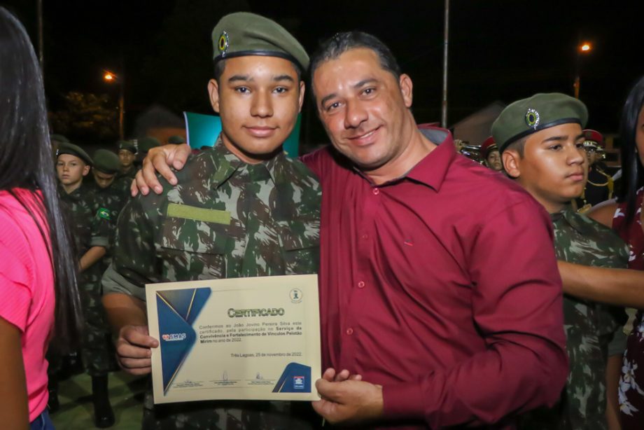 SMAS realiza graduação dos jovens SCFV Pelotão Mirim