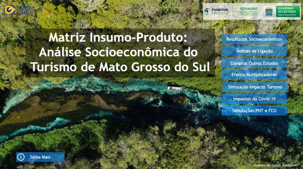 Fundtur fará análise socioeconômica do turismo de Mato Grosso do Sul Fundtur fará análise socioeconômica do turismo de Mato Grosso do Sul
