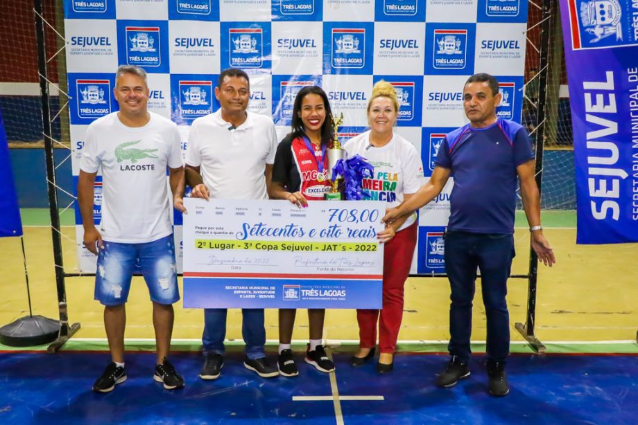 Com vitória do Despachante 3 Lagoas no futsal masculino, SEJUVEL premia campeões da 3ª Copa SEJUVEL Com vitória do Despachante 3 Lagoas no futsal masculino, SEJUVEL premia campeões da 3ª Copa SEJUVEL