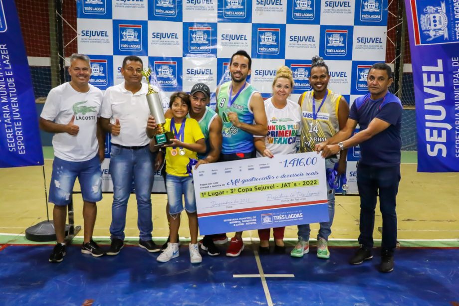 Com vitória do Despachante 3 Lagoas no futsal masculino, SEJUVEL premia campeões da 3ª Copa SEJUVEL Com vitória do Despachante 3 Lagoas no futsal masculino, SEJUVEL premia campeões da 3ª Copa SEJUVEL