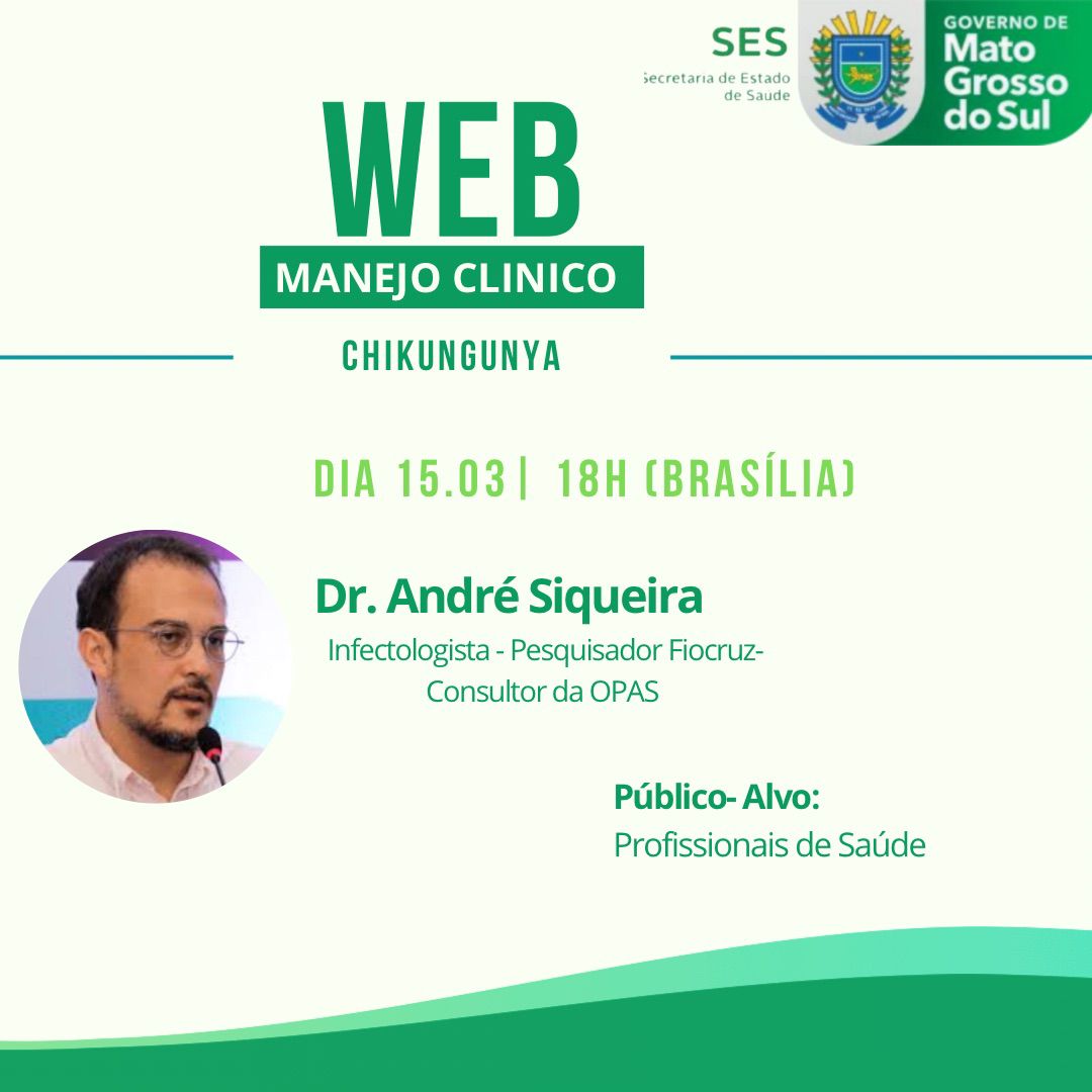 Saúde em MS oferece capacitação com foco no manejo clínico do paciente com Chikungunya Saúde em MS oferece capacitação com foco no manejo clínico do paciente com Chikungunya