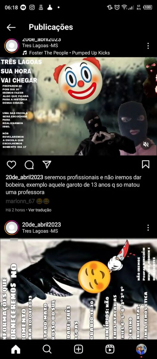 Polícias se unem para manter a segurança nas escolas após ameaça em Três Lagoas Polícias se unem para manter a segurança nas escolas após ameaça em Três Lagoas
