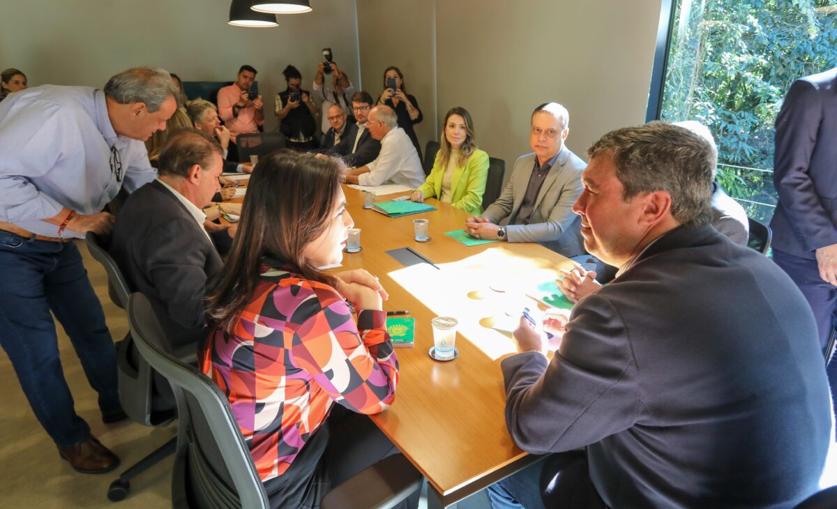Governador de MS, secretários e ministra Simone traçam estratégias para o Estado Governador de MS, secretários e ministra Simone traçam estratégias para o Estado