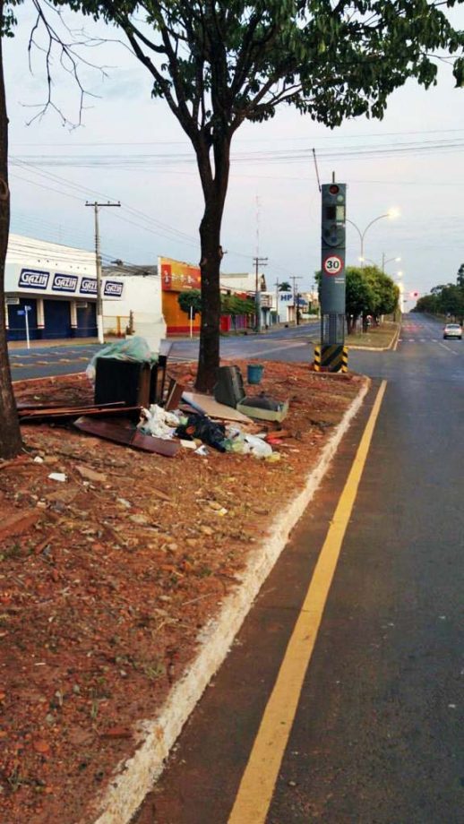 Meio Ambiente quer combater descarte de lixo, plantio irregular e fixação de placas nos canteiros centrais de TL Meio Ambiente quer combater descarte de lixo, plantio irregular e fixação de placas nos canteiros centrais de TL