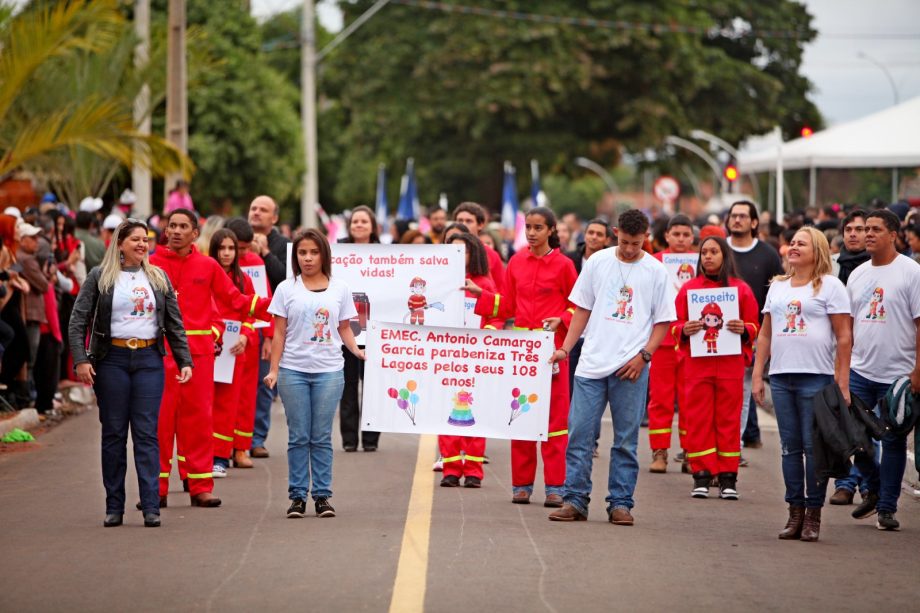 Desfile Cívico em comemoração aos 108 anos de Três Lagoas leva 6 mil pessoas para a Esplanada NOB