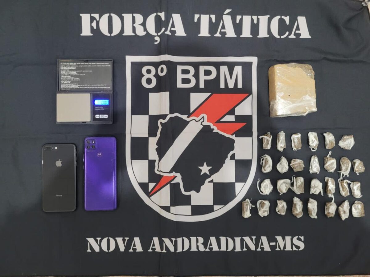 Em menos de quatro horas, Polícia Militar prende três pessoas por tráfico de drogas no Vale do Ivinhema