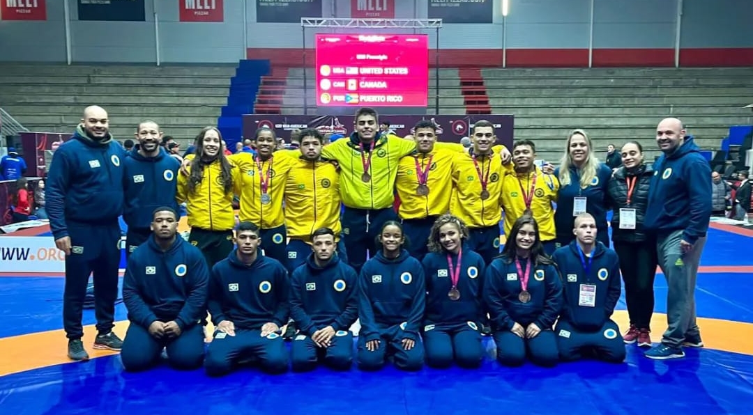 Beneficiário do Bolsa Atleta MS ajuda Brasil a bater recorde de pódios no Pan-Americano de Wrestling