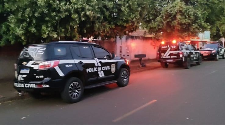 Com efetivo de 70 policiais e helicóptero, Polícia Civil de Três Lagoas realizou Operação Sepulcro