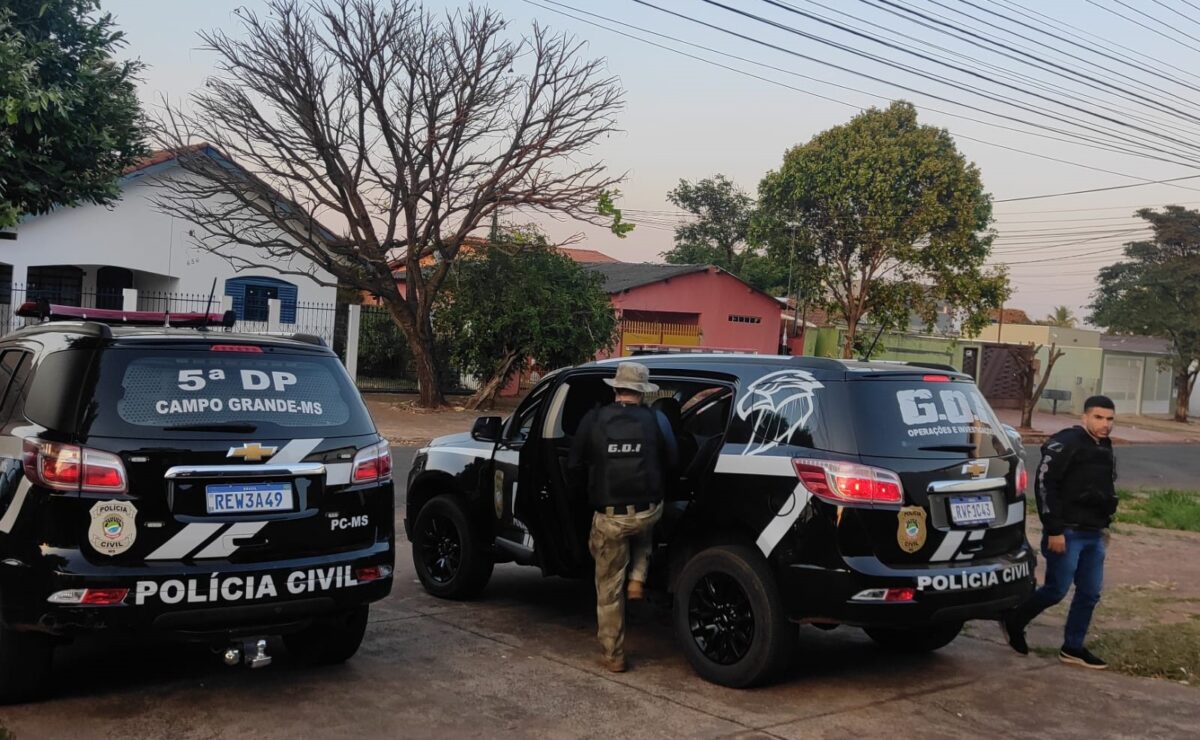 Com efetivo de 70 policiais e helicóptero, Polícia Civil de Três Lagoas realizou Operação Sepulcro