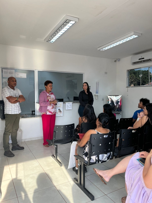 Agosto Dourado: gestantes recebem informações sobre a campanha em Brasilândia