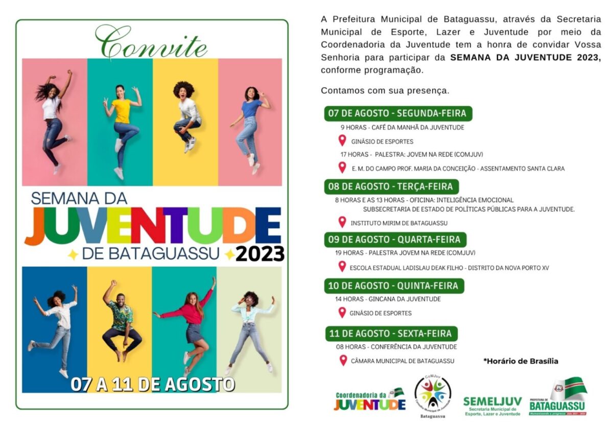 Com café da manhã, Coordenadoria Municipal inicia programação da Semana da Juventude 2023 em Bataguassu Com café da manhã, Coordenadoria Municipal inicia programação da Semana da Juventude 2023 em Bataguassu