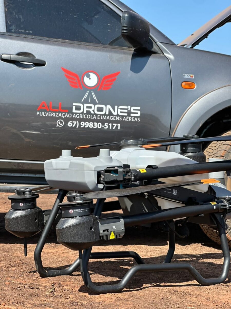 ALL DRONE'S: Em sete anos, empresa solidifica atuação atendendo vários municípios, agora com pulverização aérea