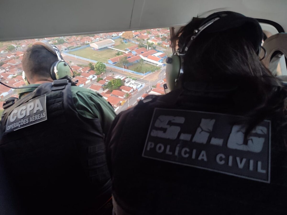 Com efetivo de 70 policiais e helicóptero, Polícia Civil de Três Lagoas realizou Operação Sepulcro