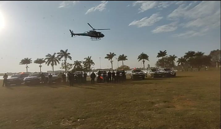 Com efetivo de 70 policiais e helicóptero, Polícia Civil de Três Lagoas realizou Operação Sepulcro