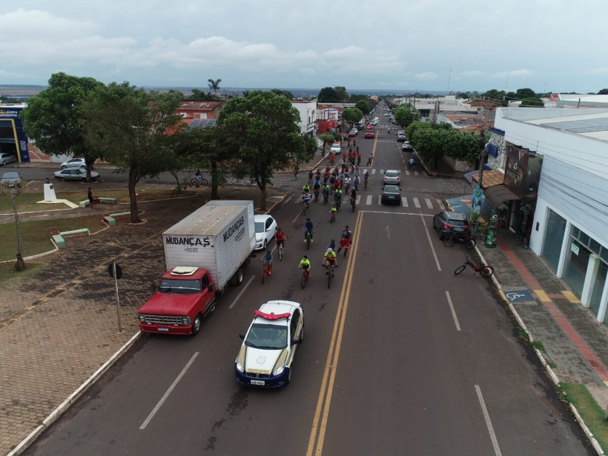 Em comemoração ao Dia Nacional do Ciclista, Demutran realiza passeio ciclístico em Bataguassu