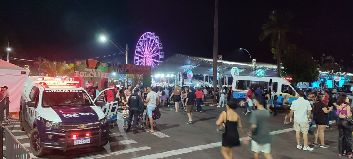 Polícia Militar reforça o policiamento ostensivo preventivo durante a 33° Festa do Folclore de Três Lagoas