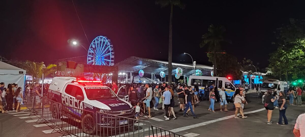 Polícia Militar reforça o policiamento ostensivo preventivo durante a 33° Festa do Folclore de Três Lagoas
